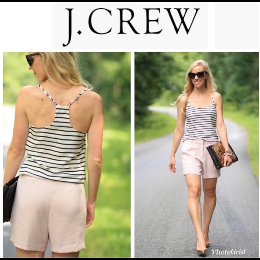 J Crew striped rackerback tank